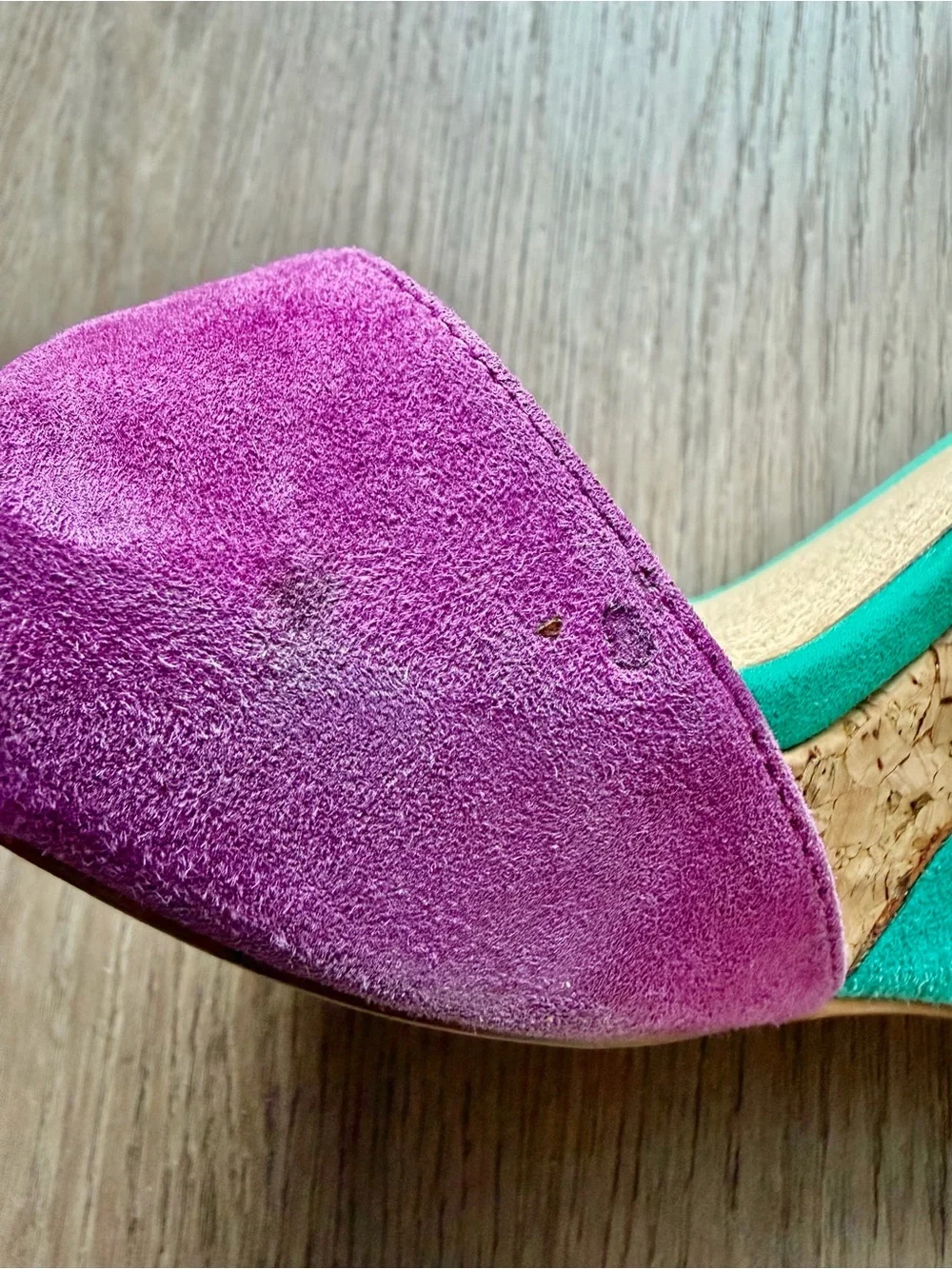 Aldo colorblock suede